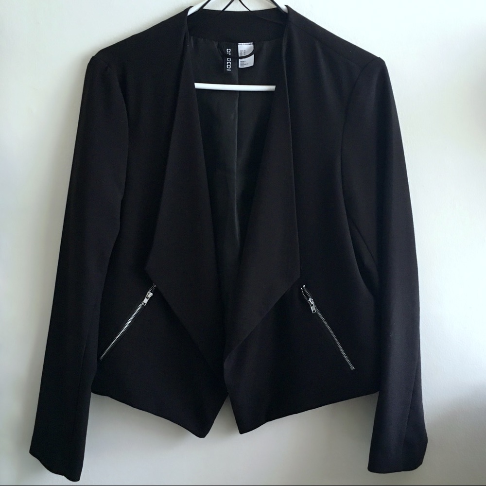 Open front H&M black blazer